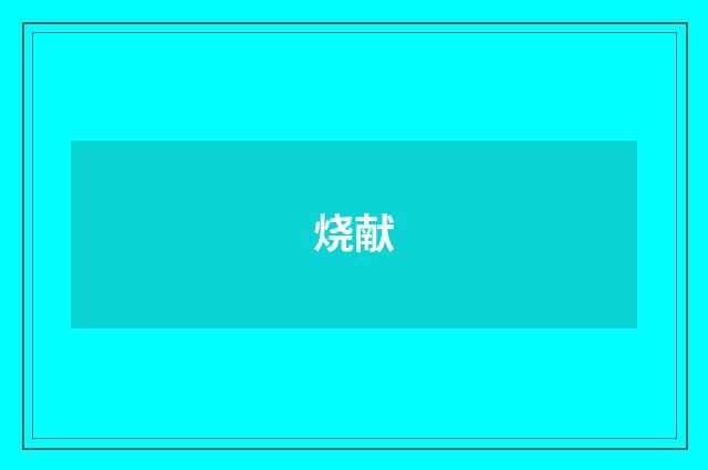 烧献