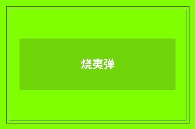 烧夷弹
