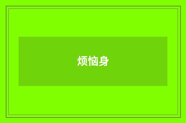 烦恼身
