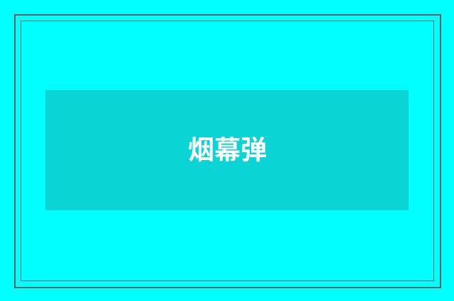 烟幕弹