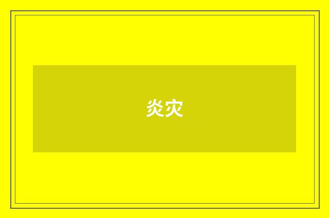 炎灾