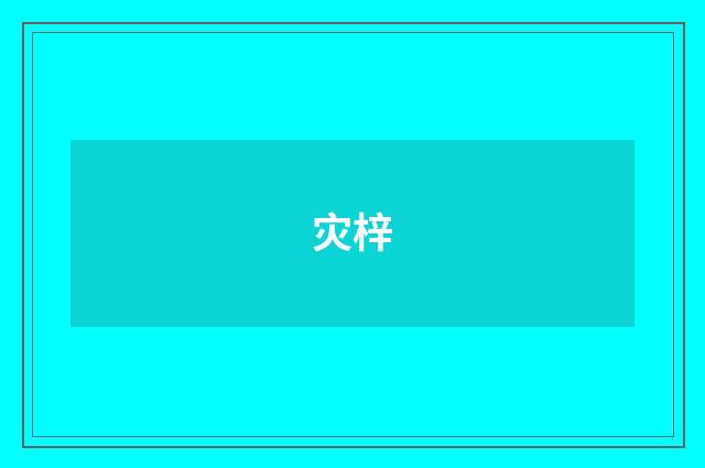 灾梓