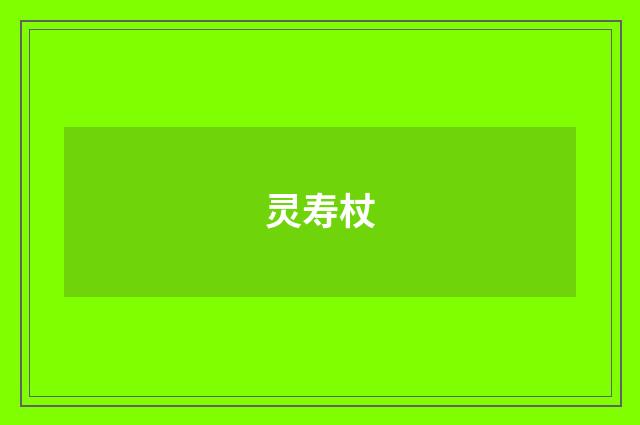 灵寿杖