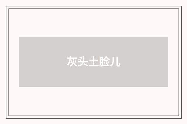 灰头土脸儿