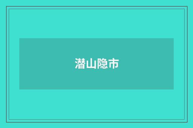 潜山隐市
