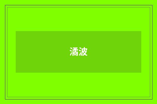 潏波