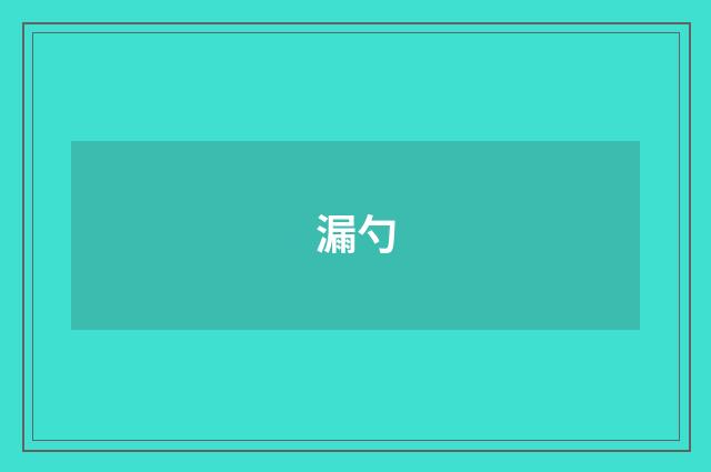 漏勺