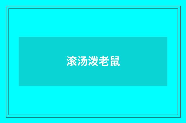 滚汤泼老鼠