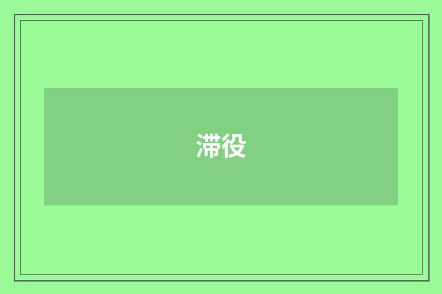 滞役