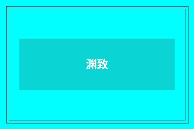渊致