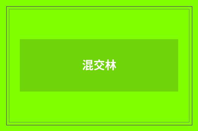 混交林