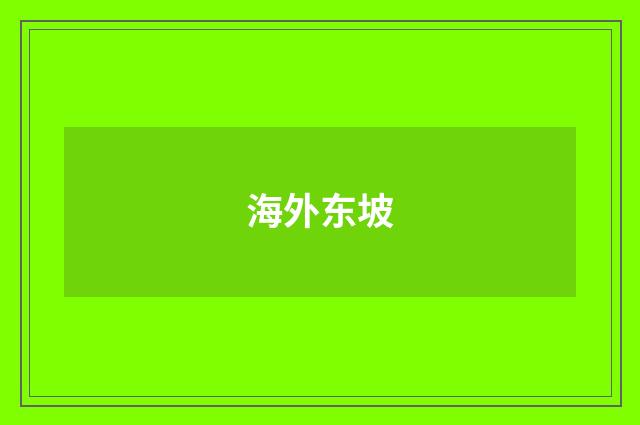 海外东坡