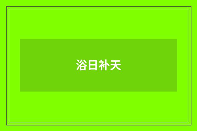 浴日补天