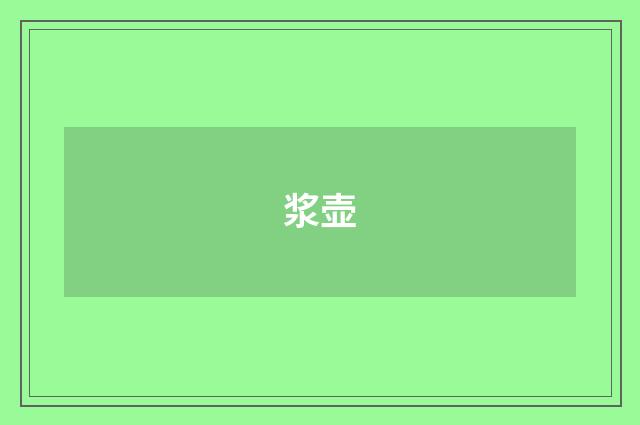 浆壶