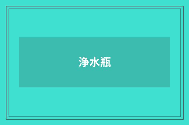 浄水瓶