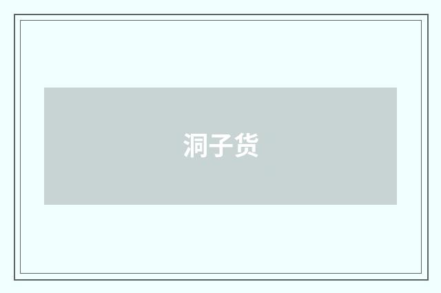 洞子货