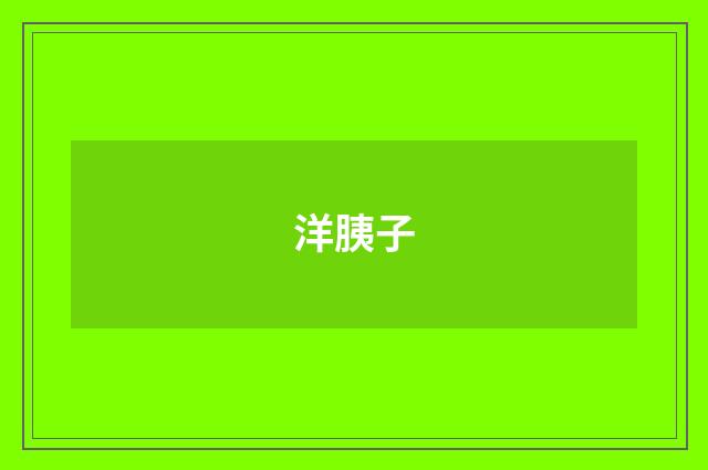 洋胰子