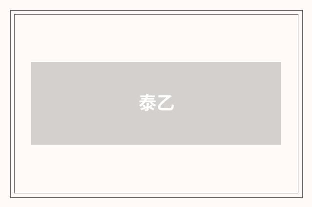 泰乙