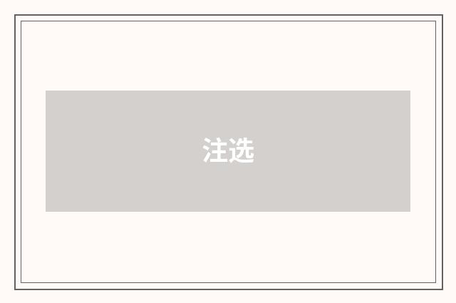 注选