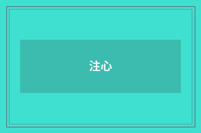 注心