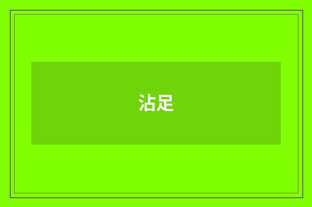 沾足