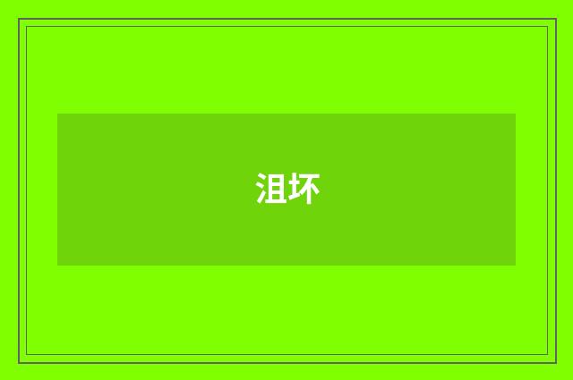 沮坏