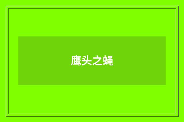 鹰头之蝇