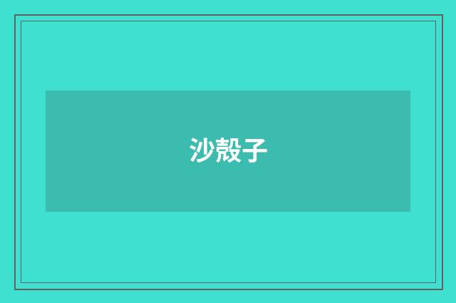 沙殻子