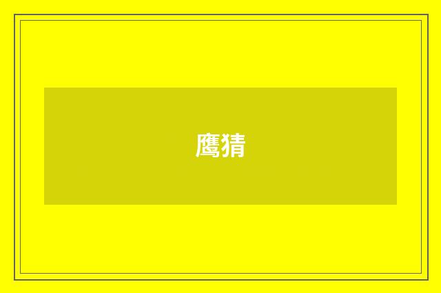 鹰猜