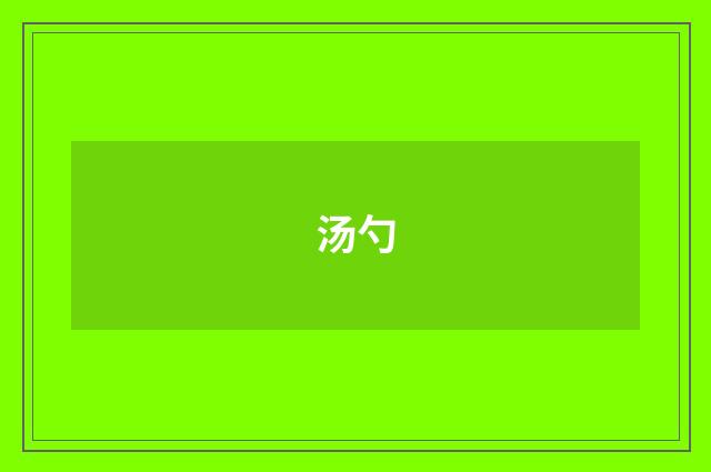 汤勺