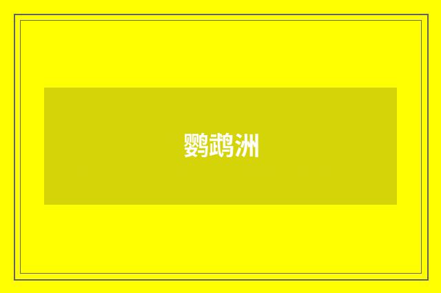 鹦鹉洲