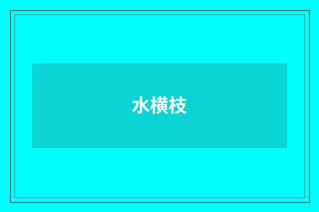 水横枝