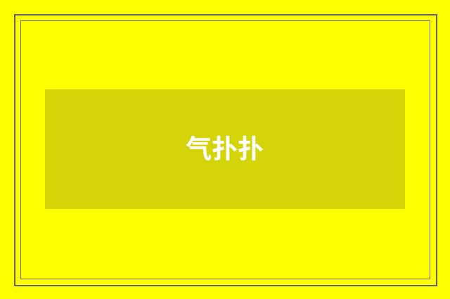 气扑扑