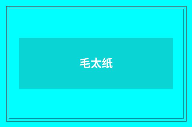 毛太纸