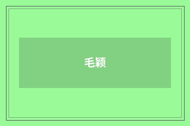 毛颖
