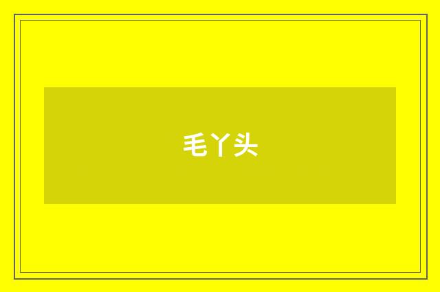 毛丫头