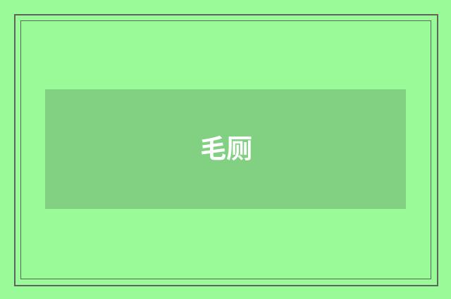 毛厕