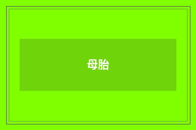 母胎