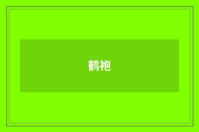 鹤袍