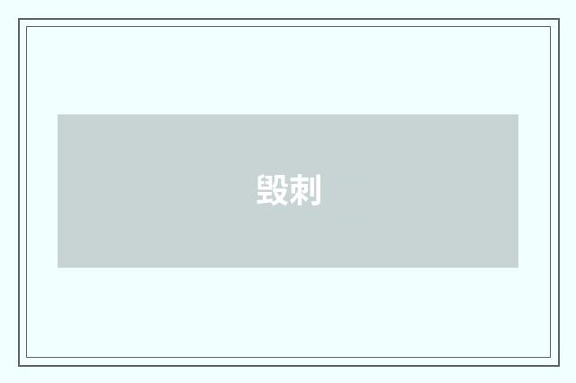 毁刺