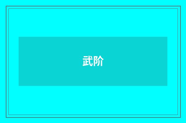 武阶