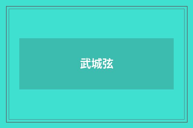 武城弦