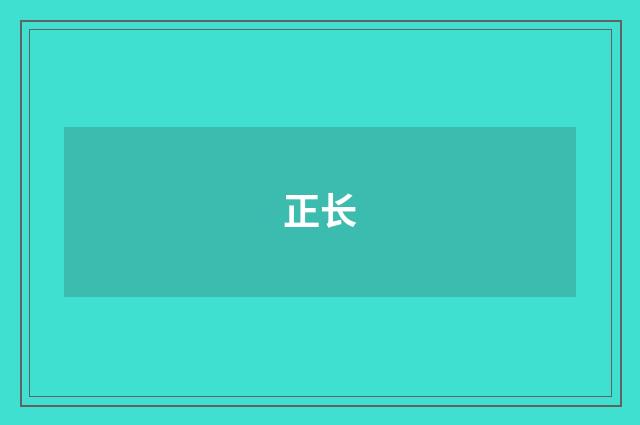 正长
