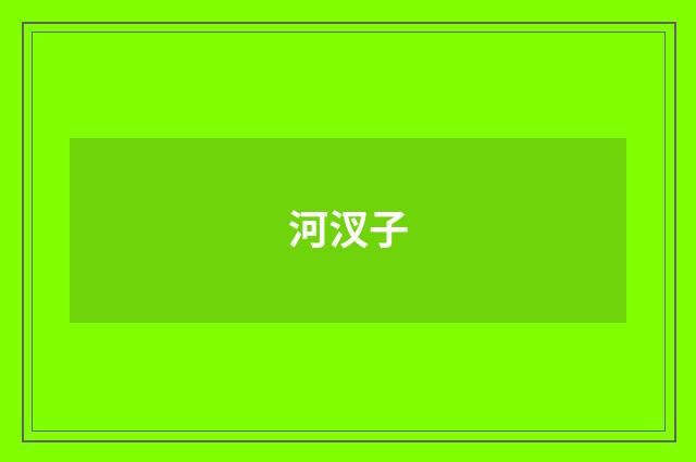 河汊子