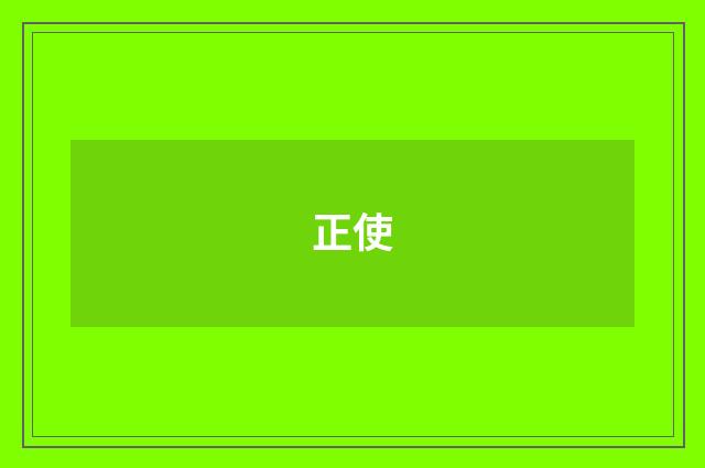 正使