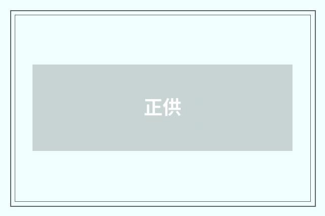 正供