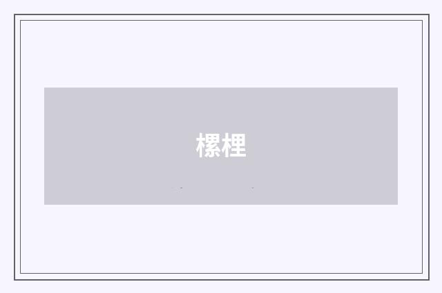 樏梩