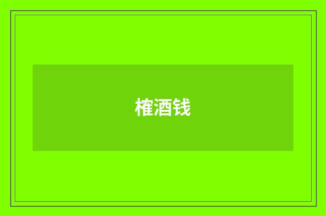 榷酒钱