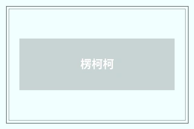 楞柯柯