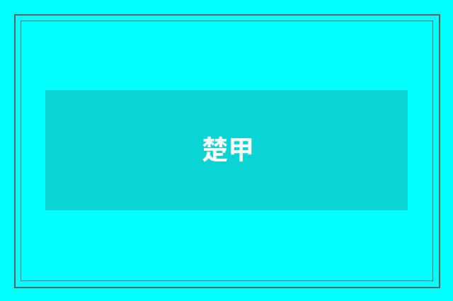 楚甲